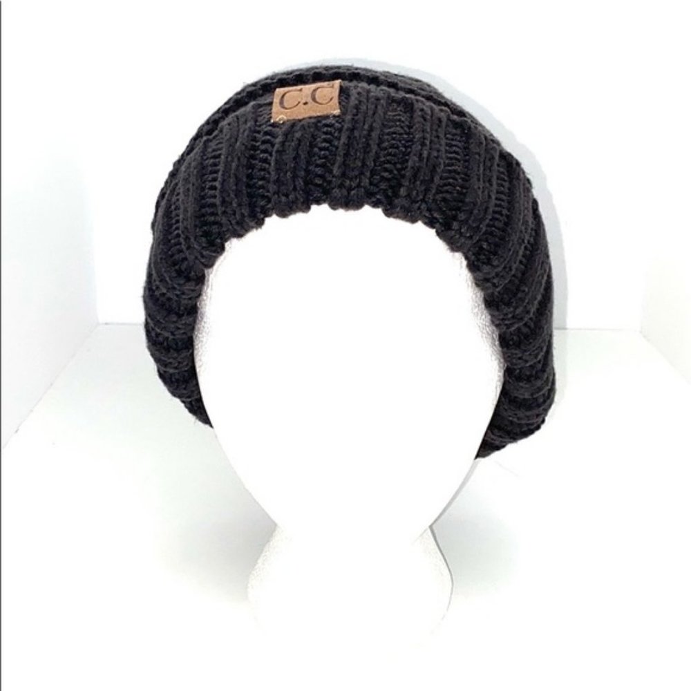 C.C. Exclusives Gray Ovesized Slouchy Beanie